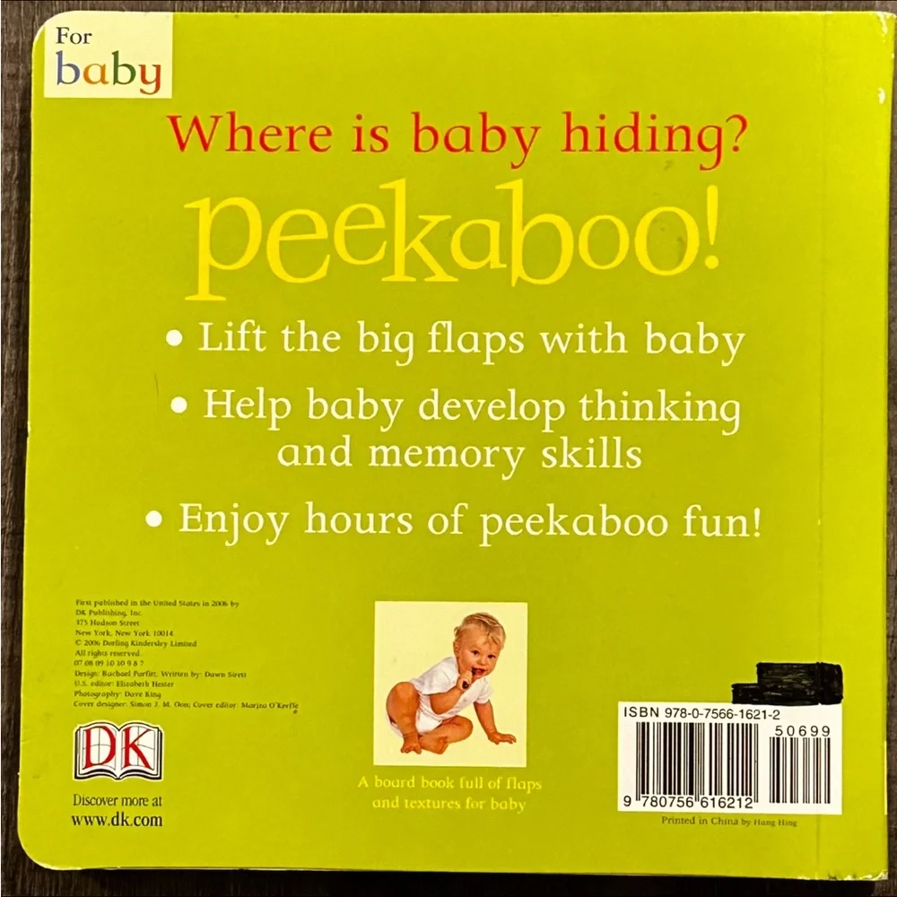 💞 “Baby Says Peekaboo!” Lift-The-Flap Multi-Textured Baby Board Book